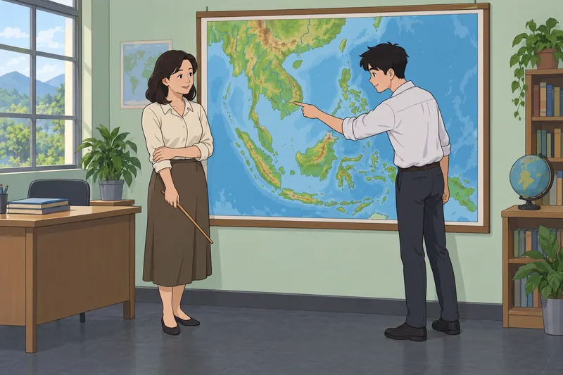 El cuestionario sobre el mapa físico orienta.
