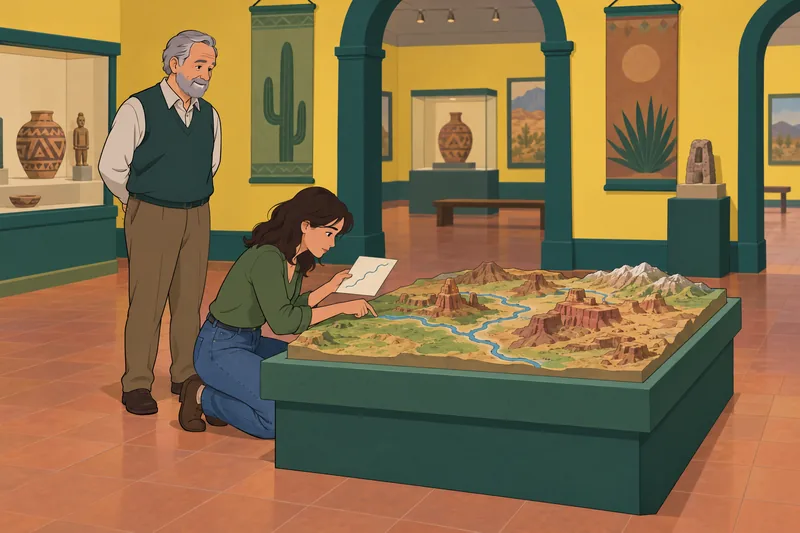 El cuestionario sobre los ríos usa un relieve.