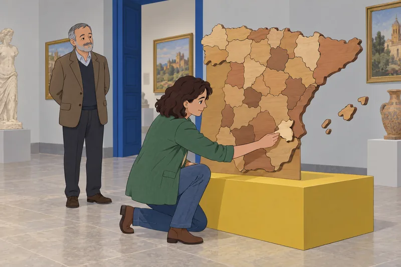 Spain Map Quiz features a province puzzle.