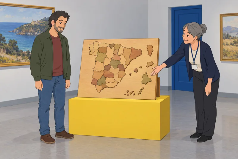 El cuestionario sobre el muestra piezas regionales.