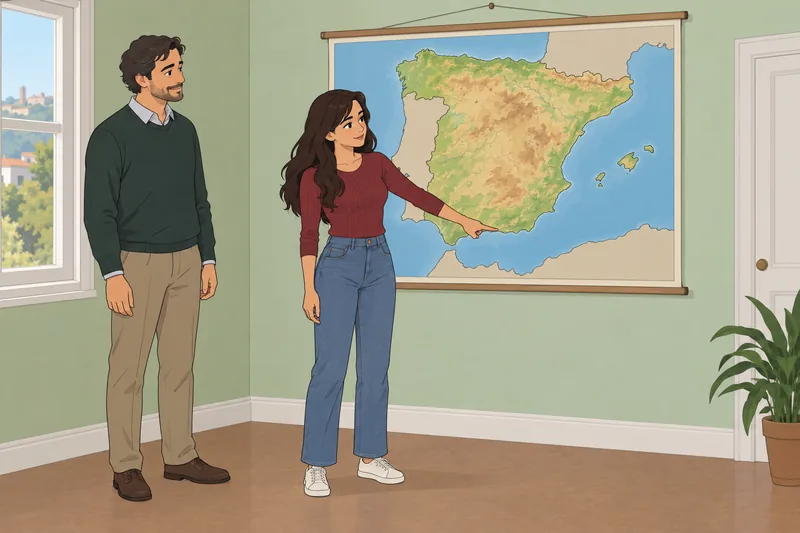 El cuestionario sobre el presenta un mapa.