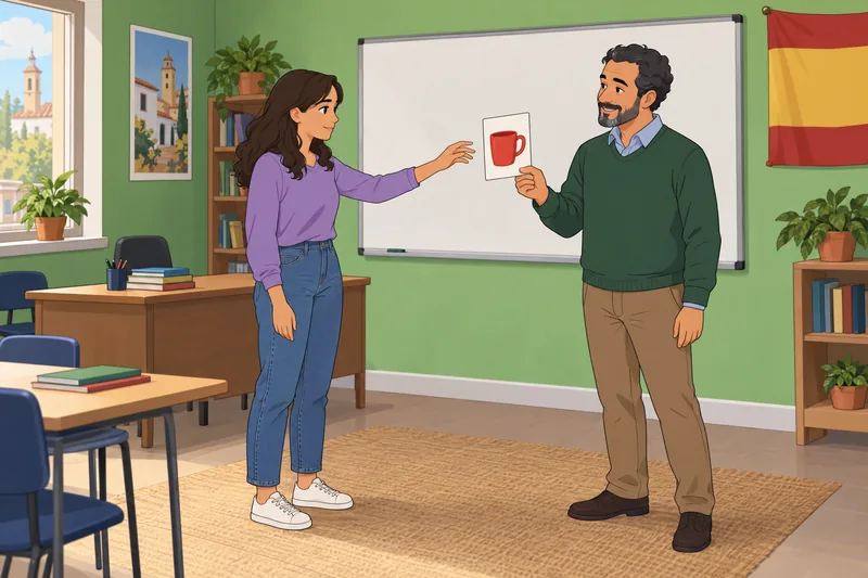 Spanish Level Quiz shows vocabulary practice.