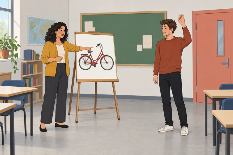 Spanish Vocab Quiz shows contextual picture matching.