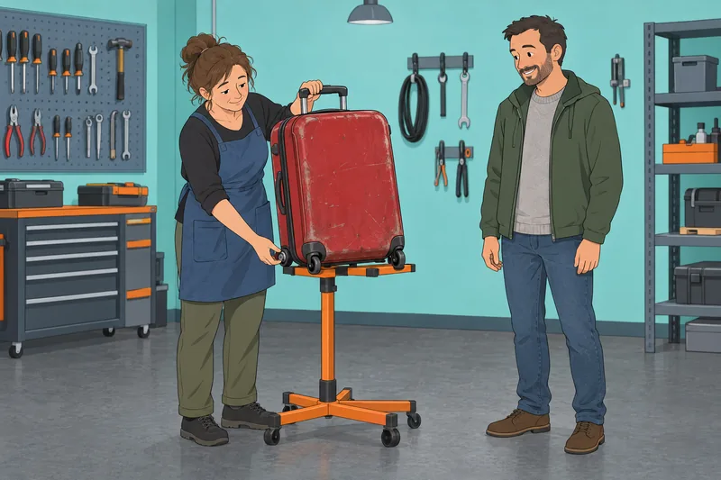 escala de codependencia en un taller de reparaciones.