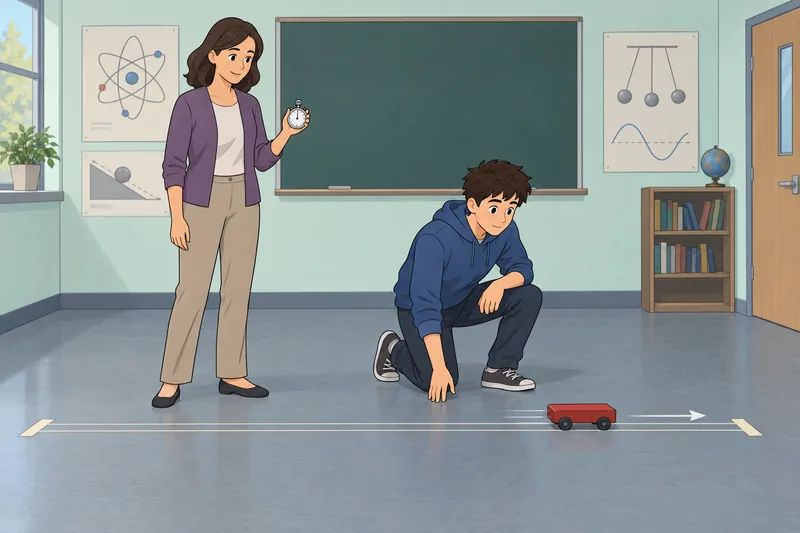 Speed and Velocity quiz appears in class.