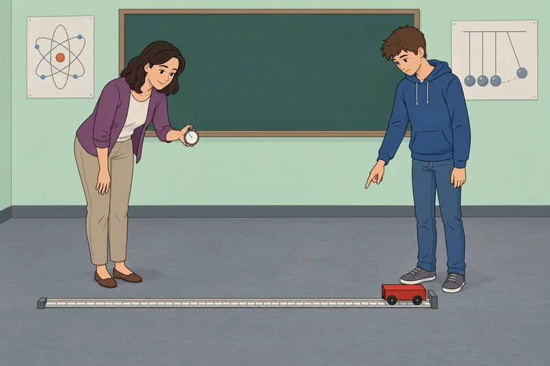 El cuestionario sobre rapidez sucede en clase.