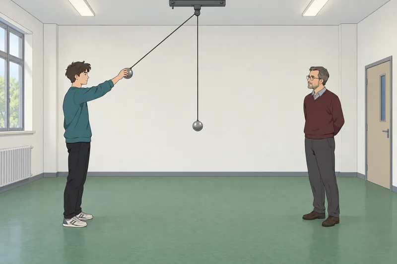 Speed Velocity and direction appear in a pendulum.