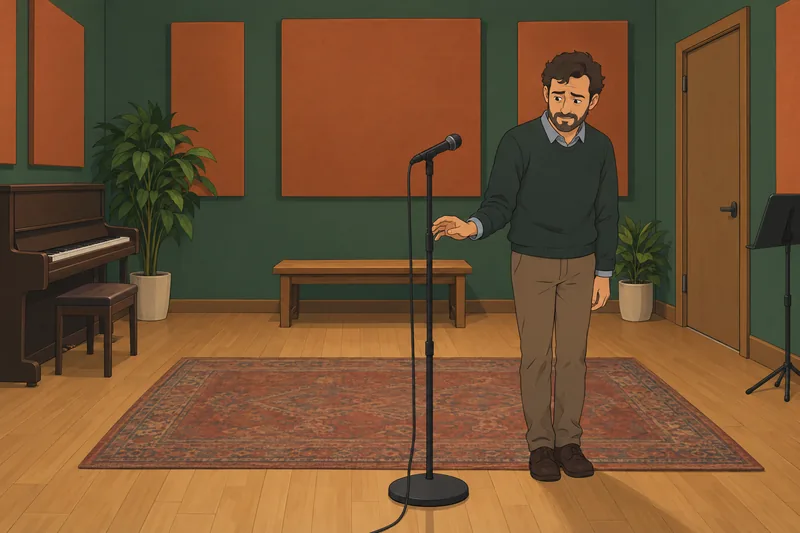 Phobia Test captures a hesitant microphone rehearsal.