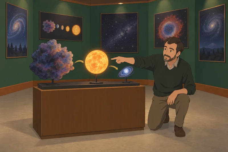 Star Quiz presents a model of stellar stages.