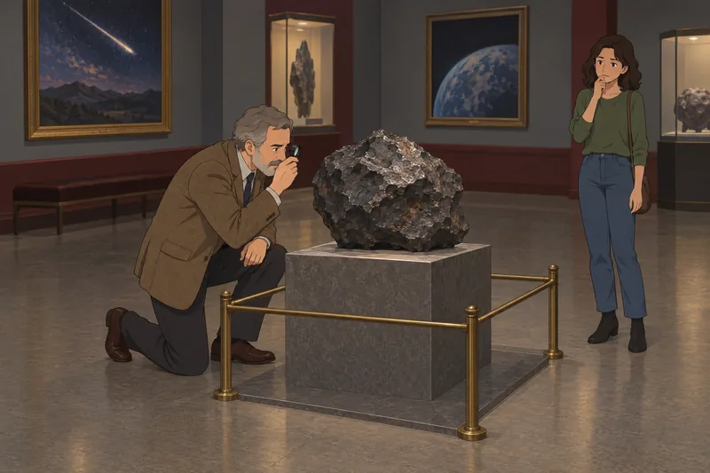 Starseed Quiz in a meteorite gallery.
