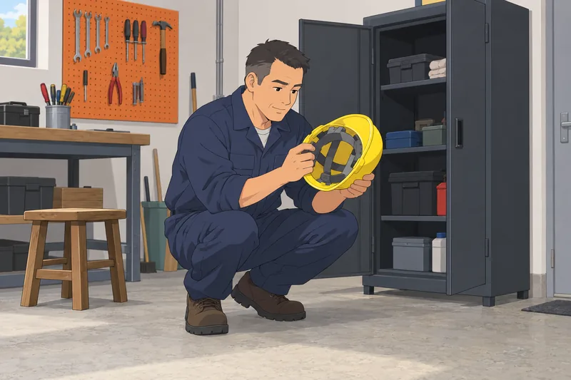 Personal Safety State guides a workshop inspection.