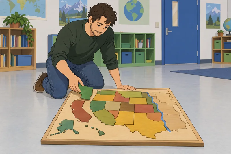States West of fits a hands-on geography puzzle.