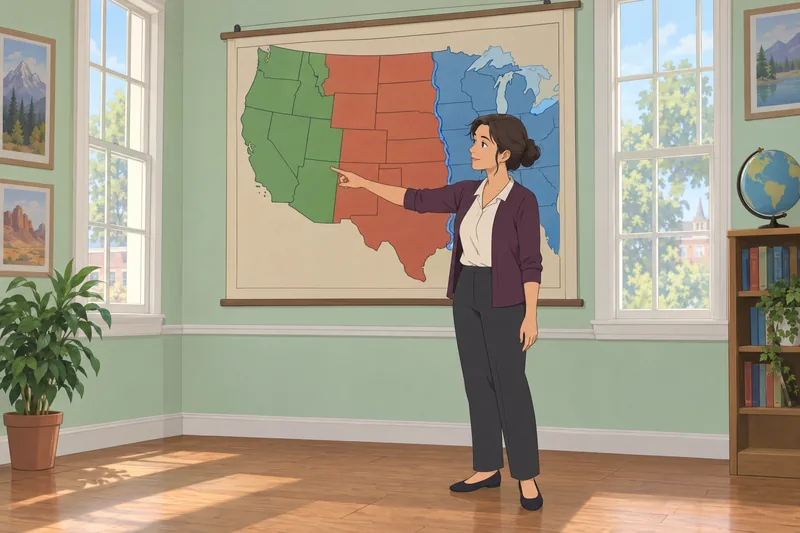 States West of guides a geography lesson.