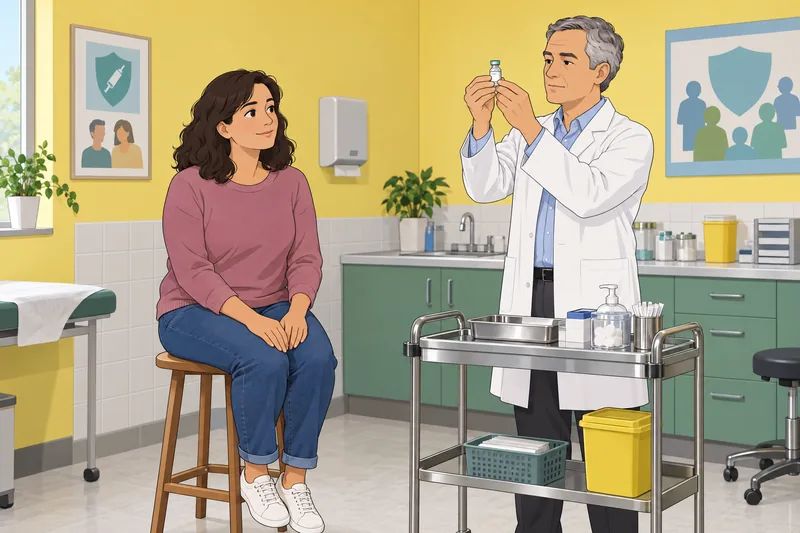STD Quiz shows a vaccine vial.