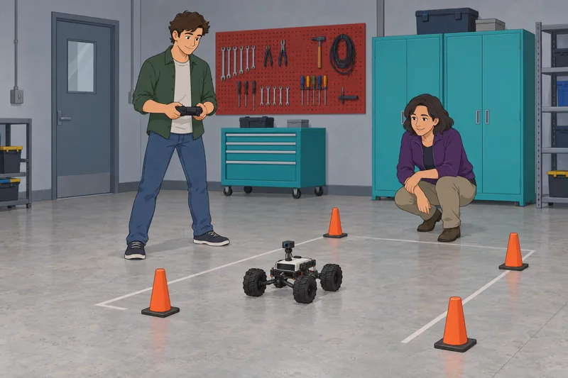 cuestionario de carreras: ingeniero prueba un rover.