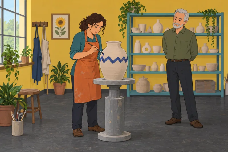 Stereotype Quiz features an unconventional painted vase.