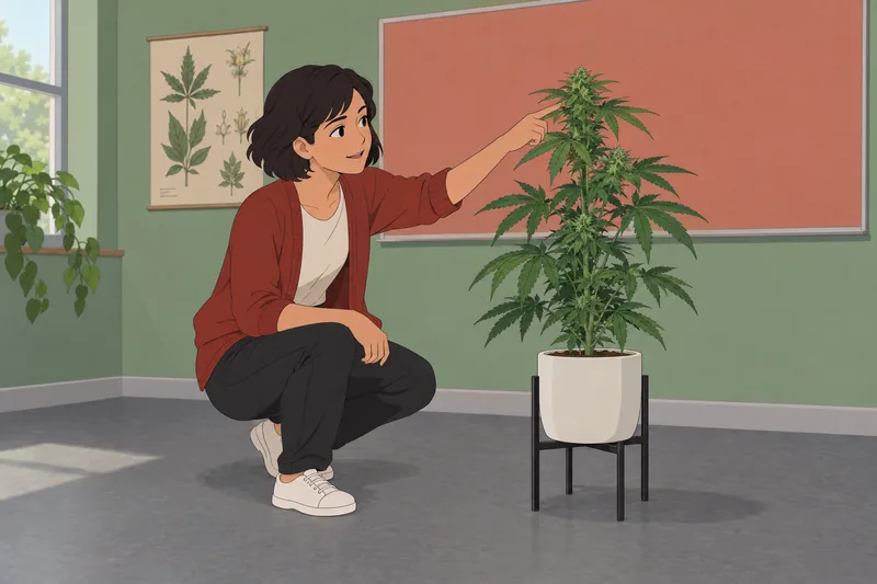 Quiz sobre cannabis muestra una clase botánica.