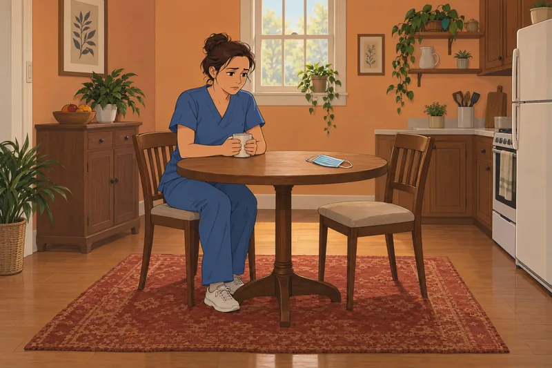 This kitchen scene shows Stress and Anxiety.