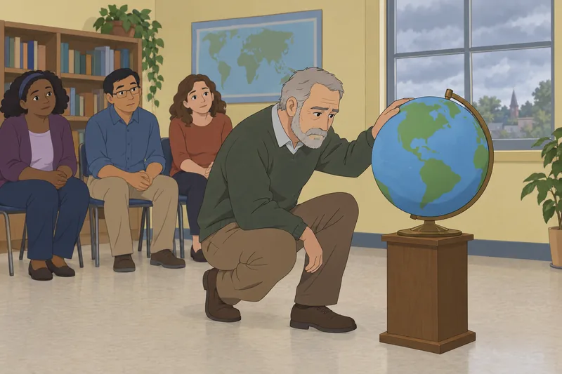 El estrés por incertidumbre estudia un globo silencioso.