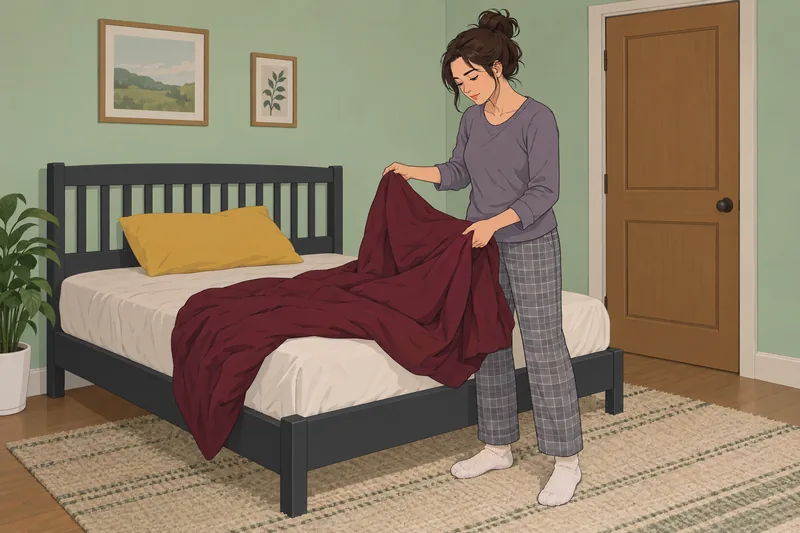 Stress Tolerance Scale: resident folds a blanket.