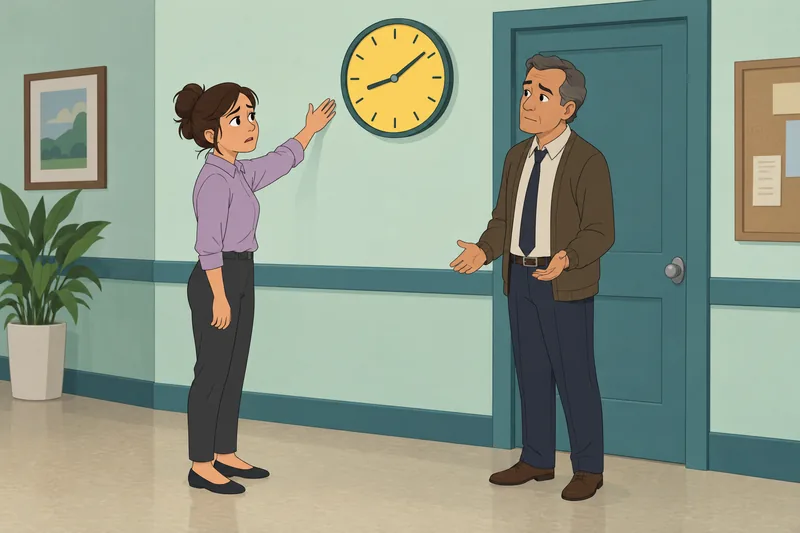Stressors Scale Test shows a municipal hallway.