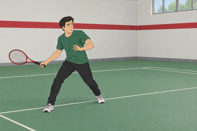 Cognitive Errors in a hesitant tennis drill.