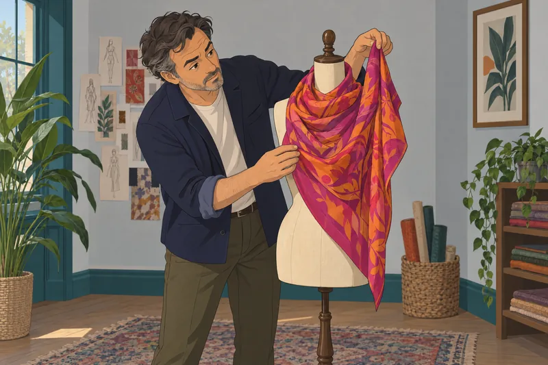 Style Icon Quiz shows textile experimentation.