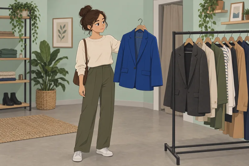 Style Icon Quiz shows blazer selection.