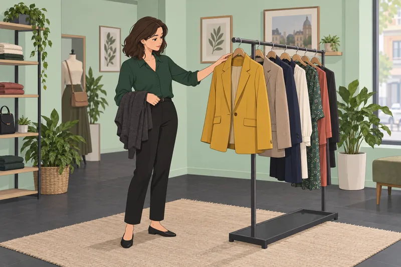 Style Quiz shows a woman with jackets.