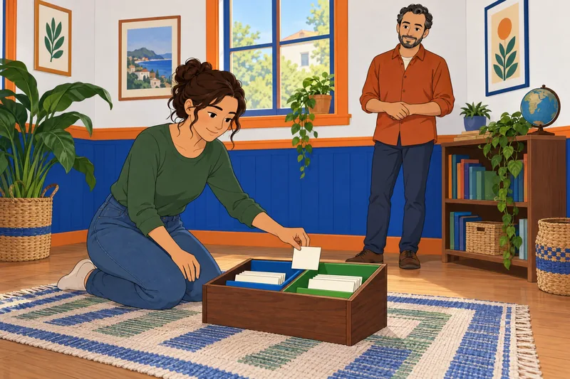 El cuestionario sobre pronombres guía la clasificación.