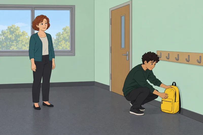 El cuestionario de bienestar aparece en clase tranquila.