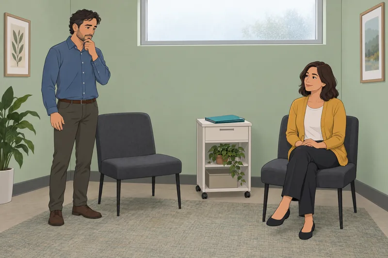 Escena del cuestionario sobre «sumisión en clínica.