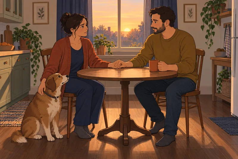 Suicidal Ideation Scale Test: holding hands at breakfast