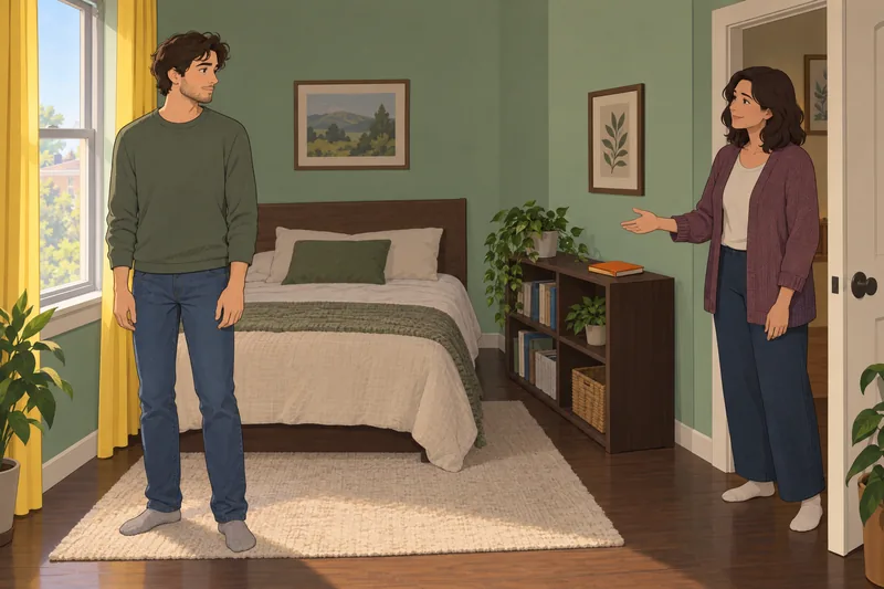 Test personalidad suicida PS-19: reflexión serena en dormitorio.