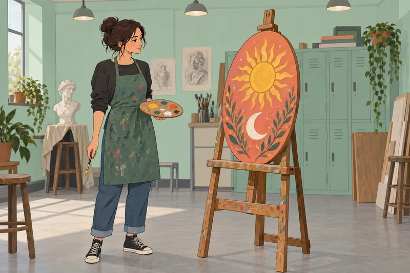 Quiz del Sol: una mujer pinta.