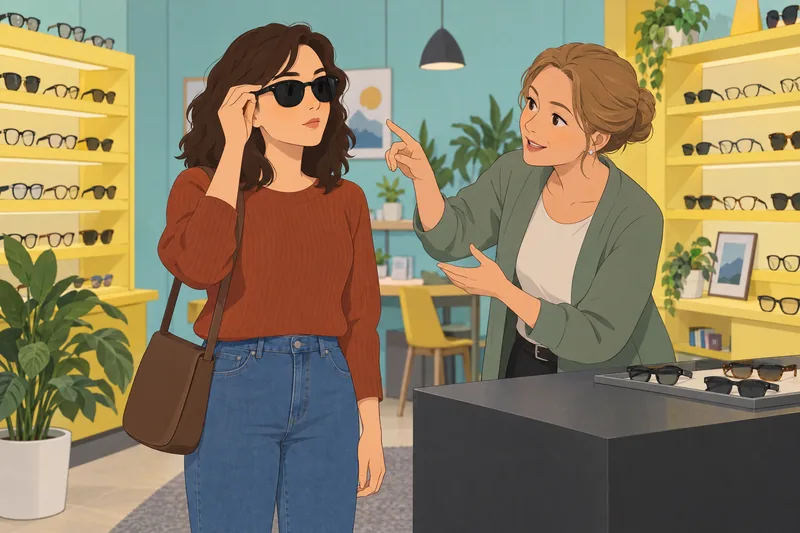 El cuestionario sobre gafas muestra protección.