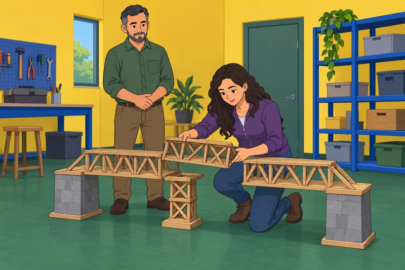 Quiz de compatibilidad: un entrenador supervisa un puente.