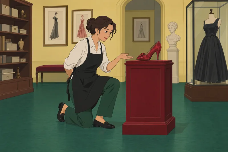 Supermodel Quiz explores runway history through a shoe.