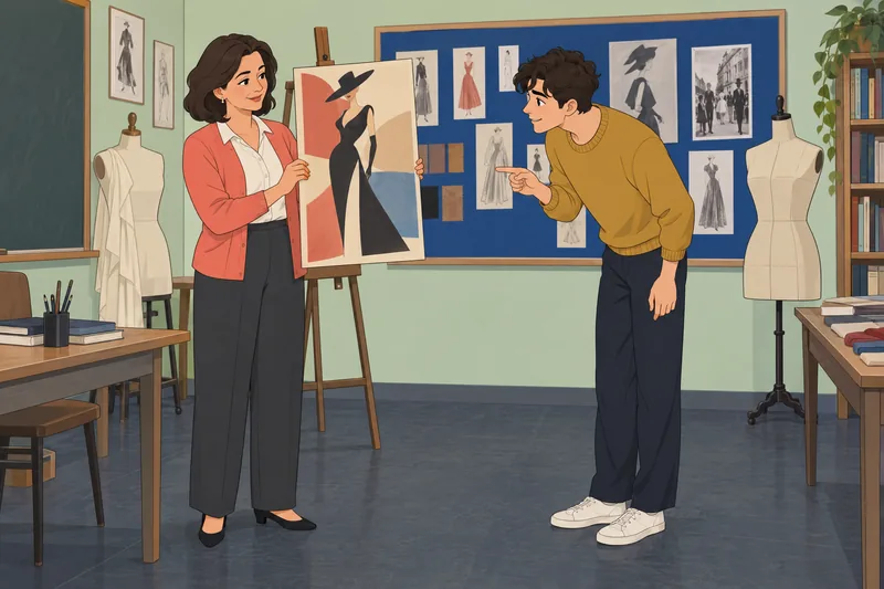 Supermodel Quiz recalls fashion history in class.
