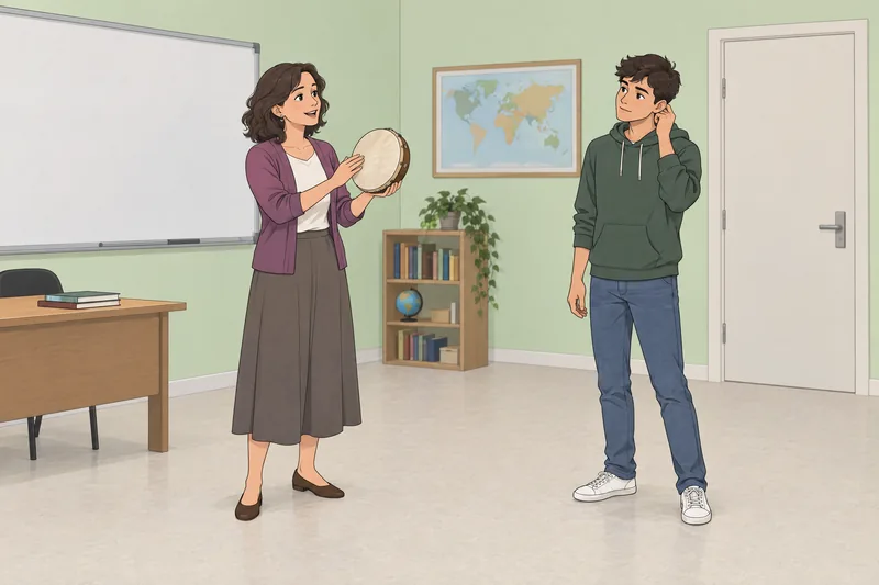 Syllables Quiz shows a teacher marking spoken beats.