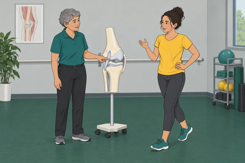 El cuestionario sobre las articulaciones muestra la rodilla.