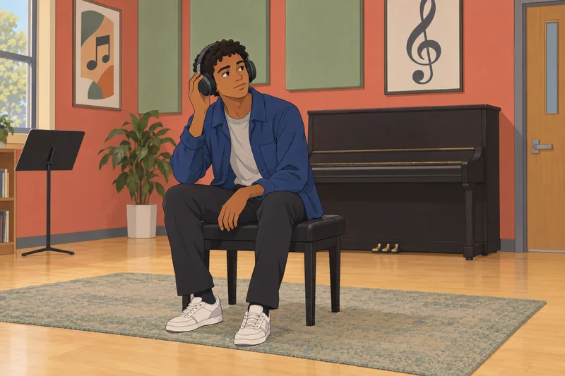 SZA Quiz begins with focused headphone listening.