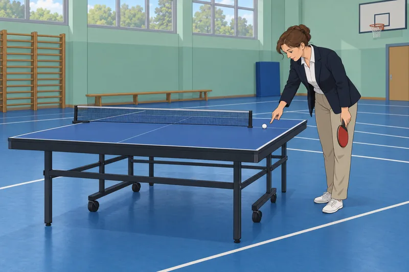 El cuestionario de tenis muestra un saque legal.