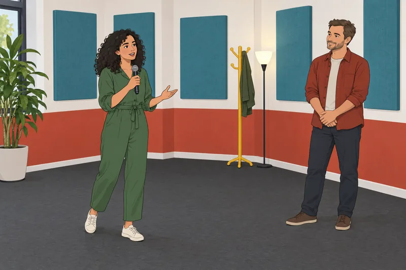 Tai Lopez Personality rehearses public expression.