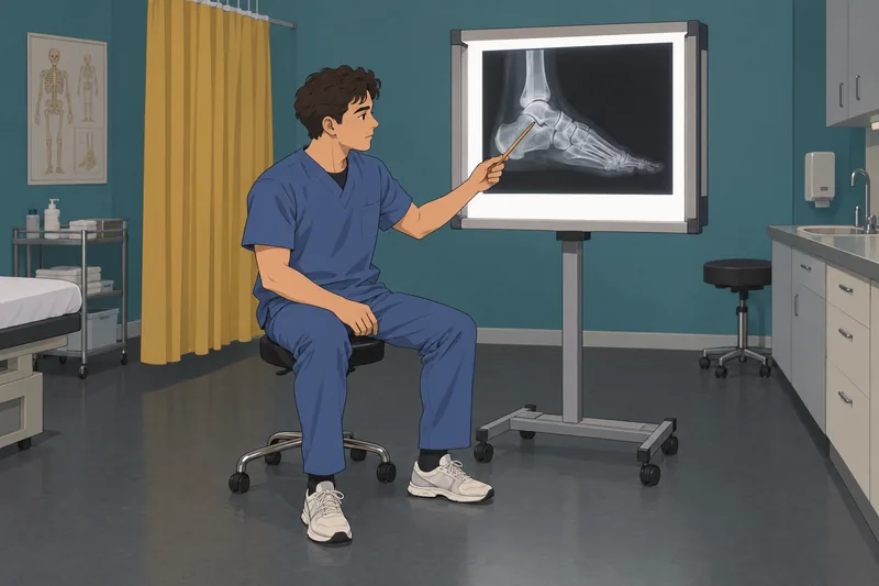 This Tarsal Bones Quiz uses a foot radiograph.