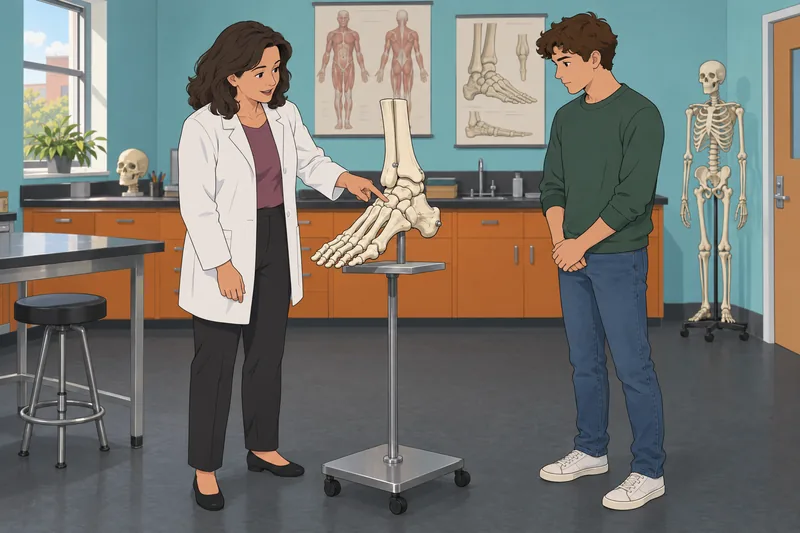 Tarsal Bones Quiz appears in an anatomy classroom.