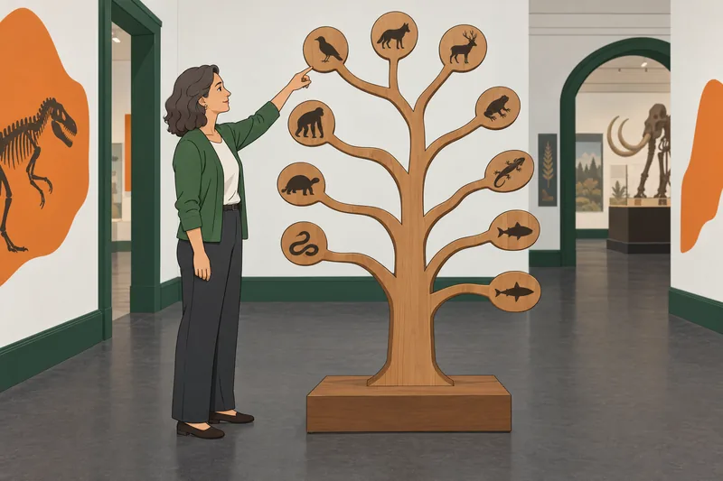 Taxonomy Quiz traces relationships through a branching model.