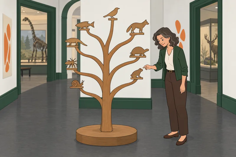 El cuestionario de taxonomía sigue un árbol evolutivo.