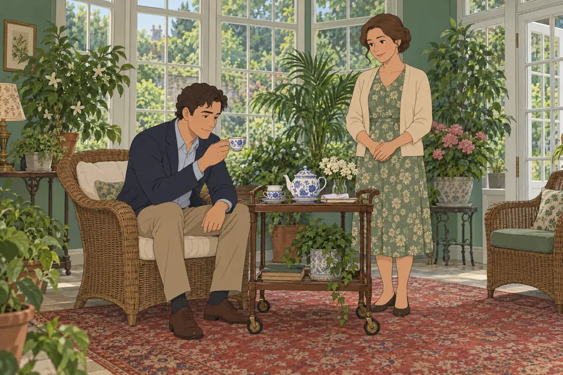 Quiz sobre etiqueta aparece en un jardín.