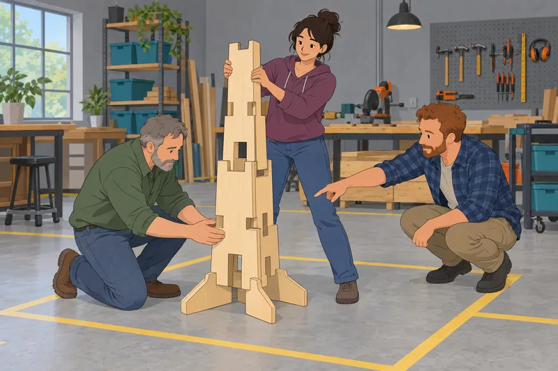 Team Building Quiz shows a shared tower.